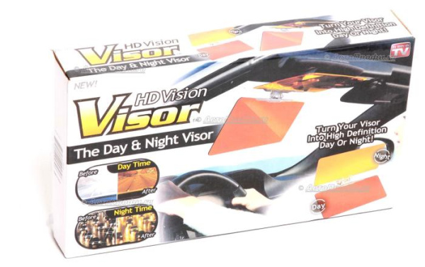 Солнцезащитный антибликовый козырёк HD Visor (Clear View), ЭйчДи Визор Клир Вью