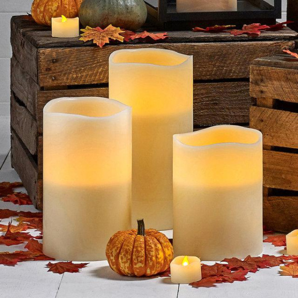 Свечи светодиодные электронные LED Torch Candle (3 шт. в наборе)