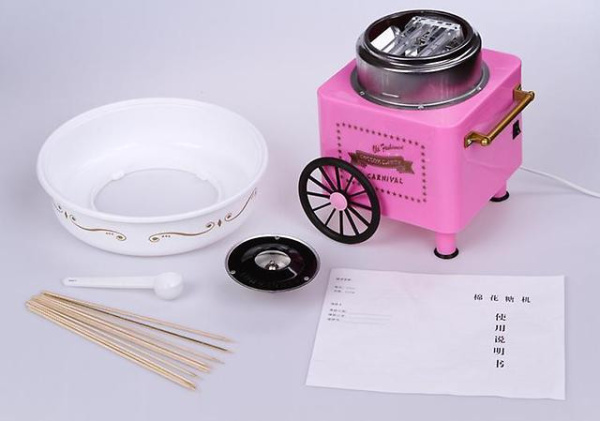 Домашняя сладкая вата с аппаратом Cotton Candy Maker, Каттон Кенди Карнавал