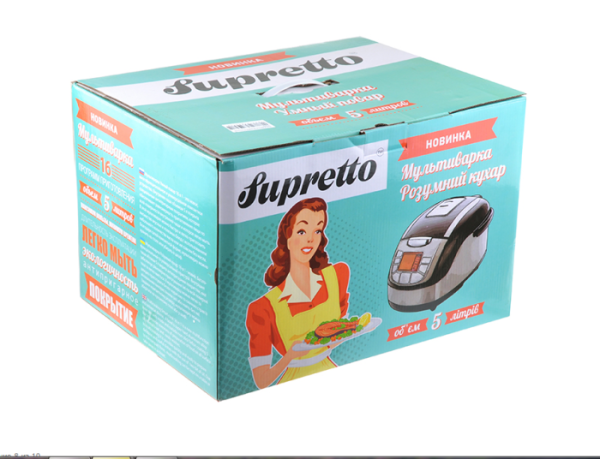 Многофункциональная мультиварка Умный Повар Supretto (Супретто на 16 программ)