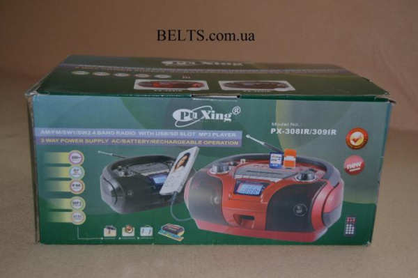 Портативный радиоприемник Pu Xing RX 3091 R, Бумбокс Пу Ксинг