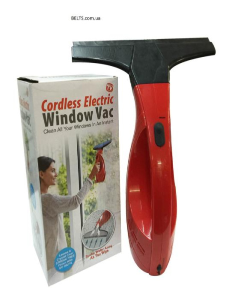 Беспроводный вакуумный скребок для окон Cordless Electric Window Vac (щетка Колдрес Электрик Виндов Вак)