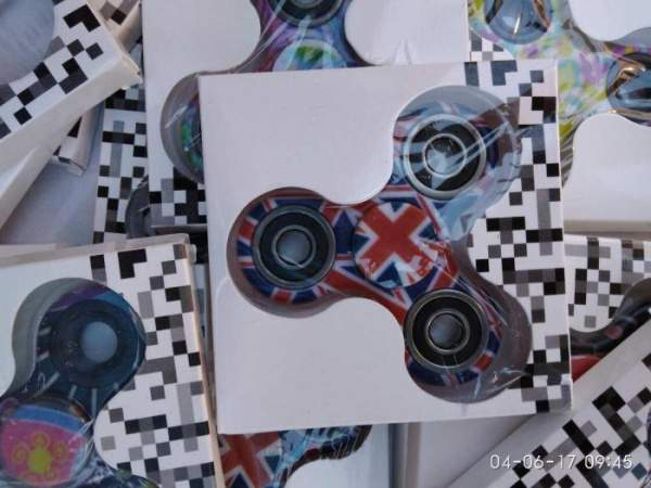 Игрушка Антисресс Английский флаг Fidget Spinner (Хенд Спиннер)