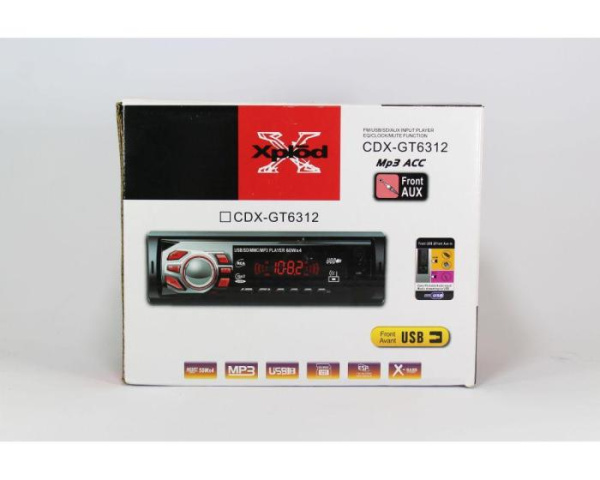 Автомагнитола MP3 GT 6312 с mp3 sd usb, магнитола