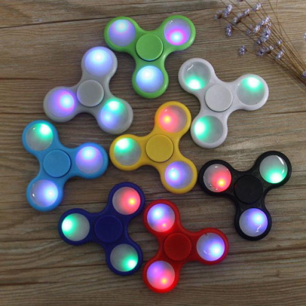 Светодиодный спиннер игрушка Антисресс Fidget Spinner