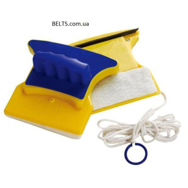 Магнитная двухсторонняя щетка для окон и стекла Double Sided Glass Cleaner, Дабл Сайдид Глас Клинер