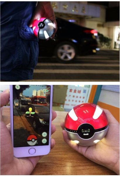 Аккумулятор для зарядки мобильного телефона Power Bank 10000 мач Pokeball